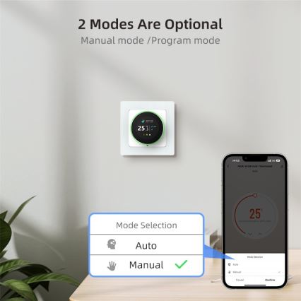 Immax NEO 07535L - Smart thermostat for electric underfloor heating 230V/16A Wi-Fi Tuya