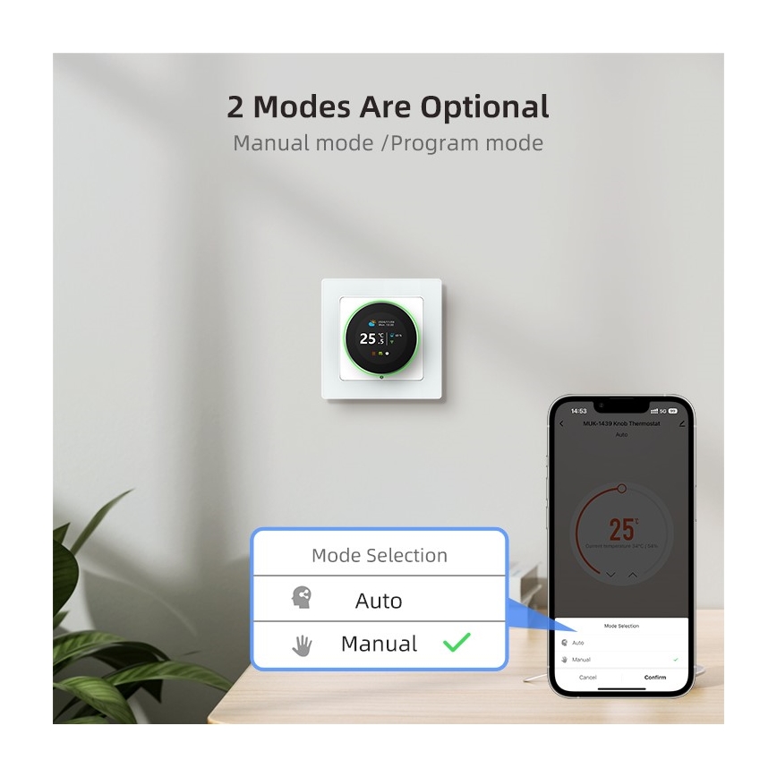Immax NEO 07535L - Smart thermostat for electric underfloor heating 230V/16A Wi-Fi Tuya
