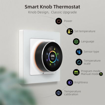 Immax NEO 07535L - Smart thermostat for electric underfloor heating 230V/16A Wi-Fi Tuya