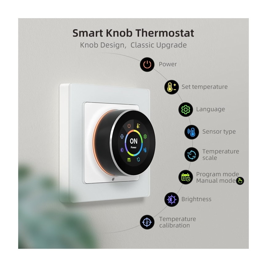 Immax NEO 07535L - Smart thermostat for electric underfloor heating 230V/16A Wi-Fi Tuya