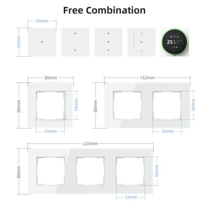 Immax NEO 07538L - SMART Single-Button 230V Tuya Wi-Fi Switch