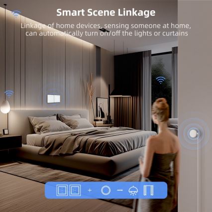 Immax NEO 07540L - Smart switch for controlling blinds and roller shutters, 230V, Wi-Fi (Tuya)