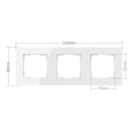 Immax NEO 07542L - 3-gang frame for switches, sockets and thermostats