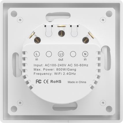 Immax NEO 07549L - SMART single-button switch 230V