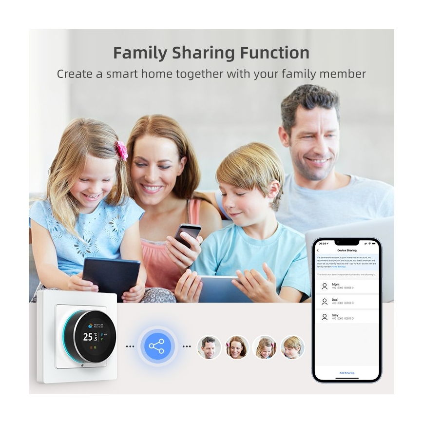 Immax NEO 07555L - SMART Thermostat for Electric Underfloor Heating 230V/16A