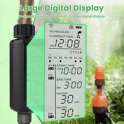 Immax NEO 07556L - Tuya Wi‑Fi Irrigation Valve 4xAA IP65
