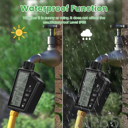Immax NEO 07556L - Tuya Wi‑Fi Irrigation Valve 4xAA IP65
