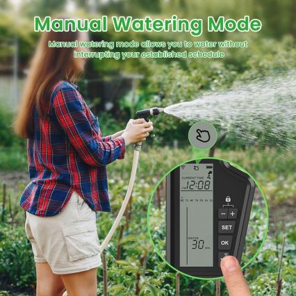 Immax NEO 07556L - Tuya Wi‑Fi Irrigation Valve 4xAA IP65