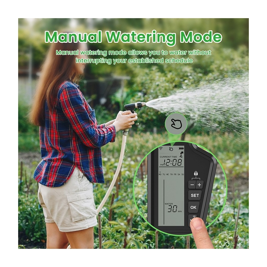 Immax NEO 07556L - Tuya Wi‑Fi Irrigation Valve 4xAA IP65