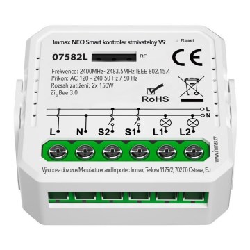 Immax Neo 07582L - Smart dimmable controller V9 2-button Tuya