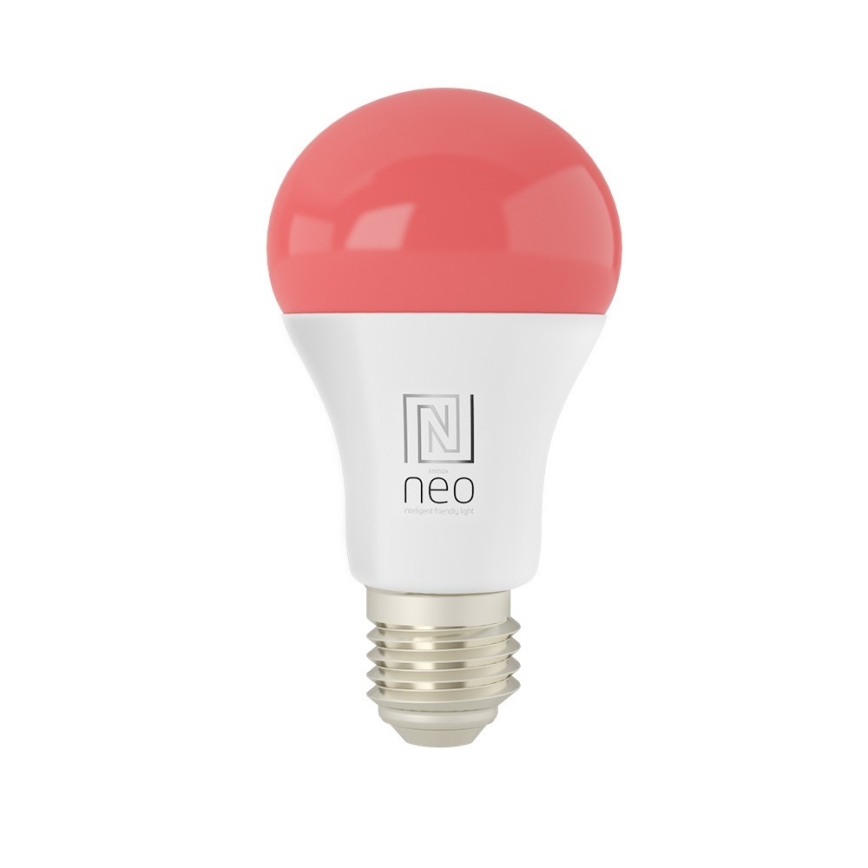 Immax NEO 07712L - LED RGB+CCT Dimmable bulb NEO LITE Smart E27/9W/230V Wi-Fi Tuya 2200 - 6500K