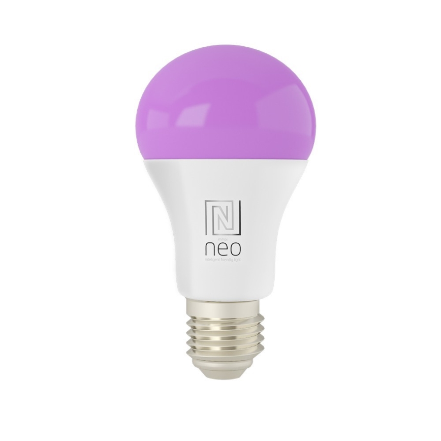 Immax NEO 07712L - LED RGB+CCT Dimmable bulb NEO LITE Smart E27/9W/230V Wi-Fi Tuya 2200 - 6500K