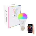 Immax NEO 07712L - LED RGB+CCT Dimmable bulb NEO LITE Smart E27/9W/230V Wi-Fi Tuya 2200 - 6500K