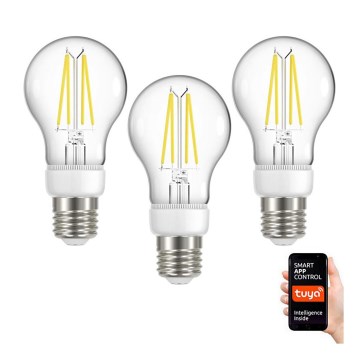 Immax NEO 07713C - SET 3x LED Dimmable filament bulb NEO LITE E27/7W/230V 2700 - 6500K Wi-Fi Tuya