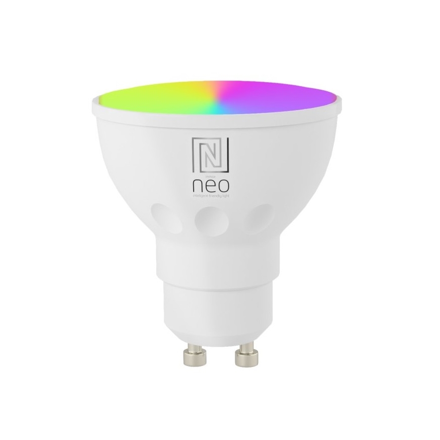 Immax NEO 07724CDO - Set of 3 LED RGB+CCT dimmable GU10 bulbs, 4.8W/230V, 2700–6500K, Tuya Wi‑Fi + remote control