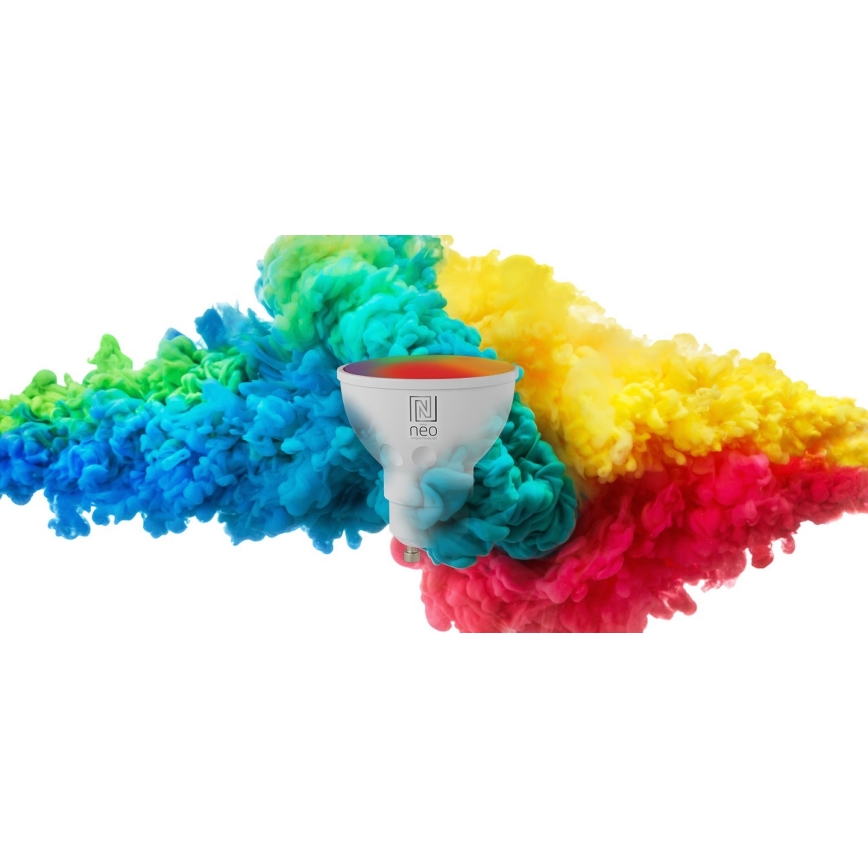 Immax NEO 07724L - LED RGB+CCT Dimmable bulb GU10/4,8W/230V 2700K Wi-Fi Tuya