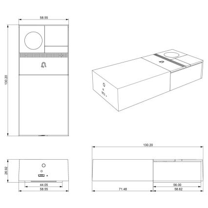 Immax NEO 07728L - Video doorbell NEO LITE Smart 3x AA Wi-Fi Tuya IP54