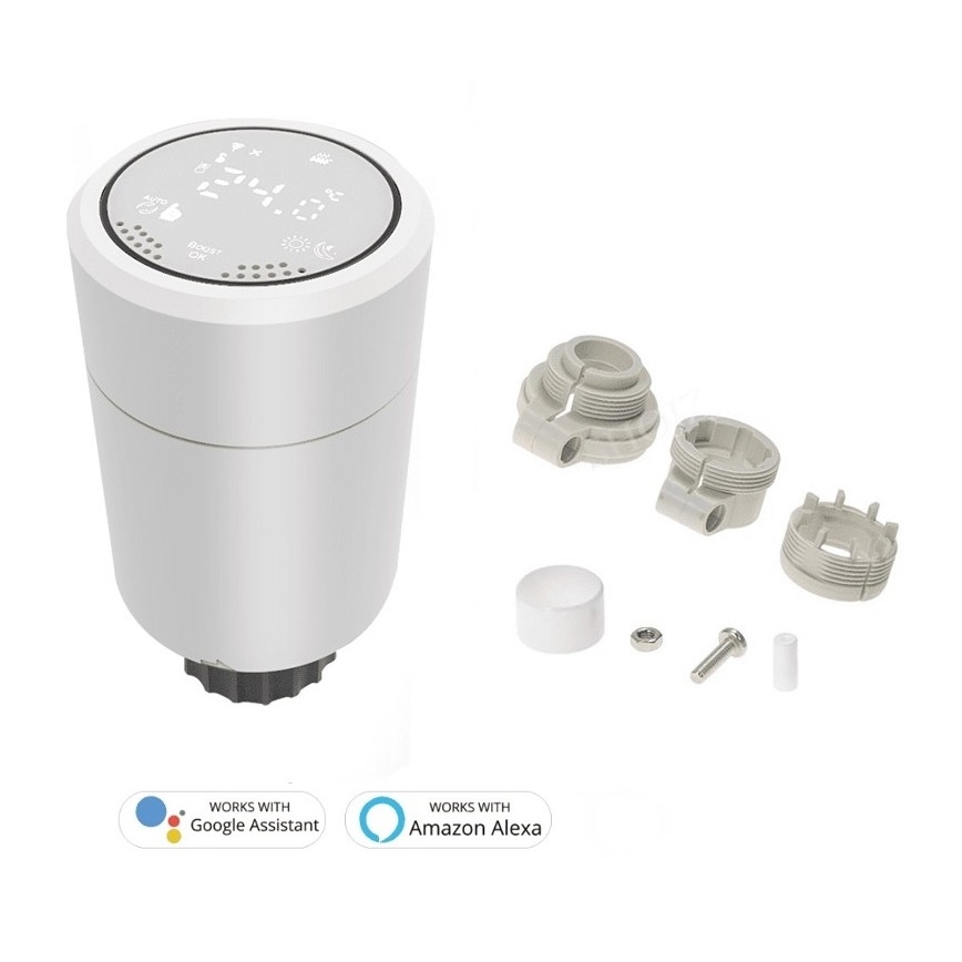 Immax NEO 07732A - SET 3x Thermostatic head 2xAA/3V Tuya