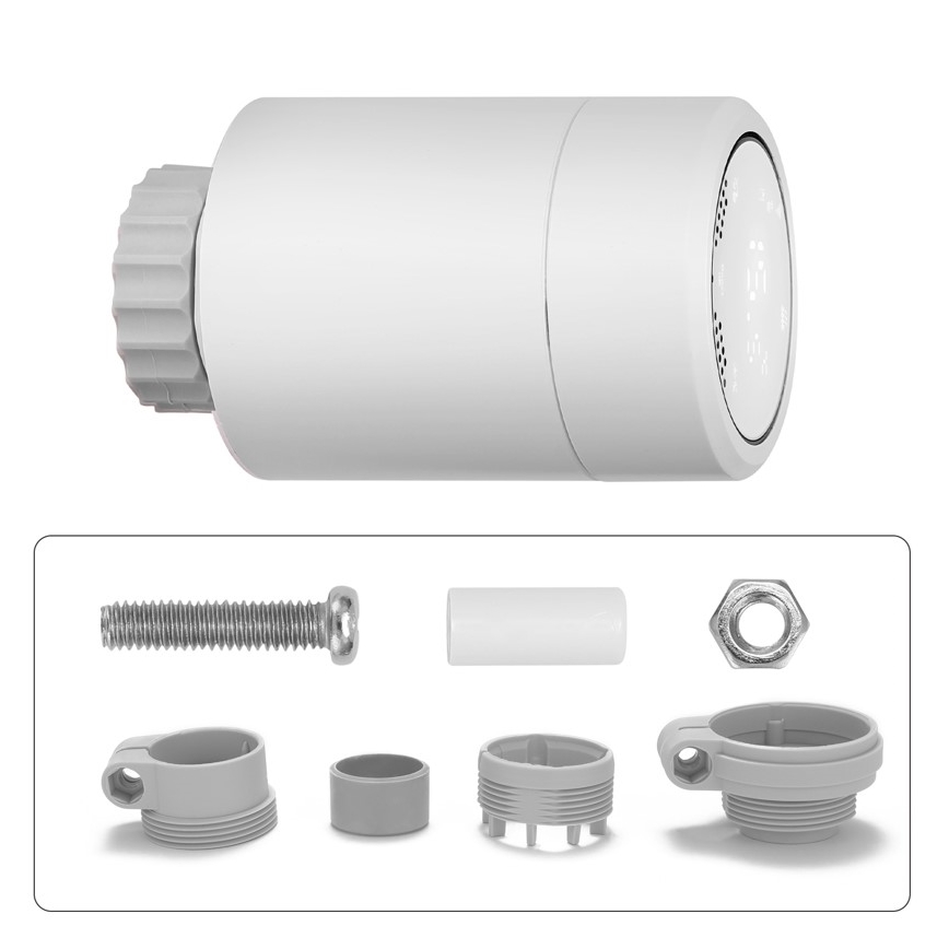 Immax NEO 07732C - SET 4x Thermostatic head + BRIDGE PRO v3 2xAA/3V Wi-Fi Tuya