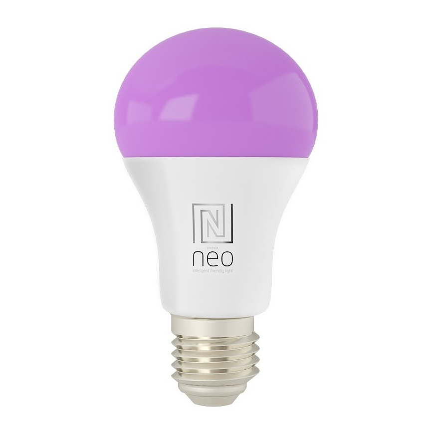 Immax NEO 07733L - LED RGB+CCT Dimmable bulb NEO LITE E27/11W/230V 2700 - 6500K Wi-Fi Tuya