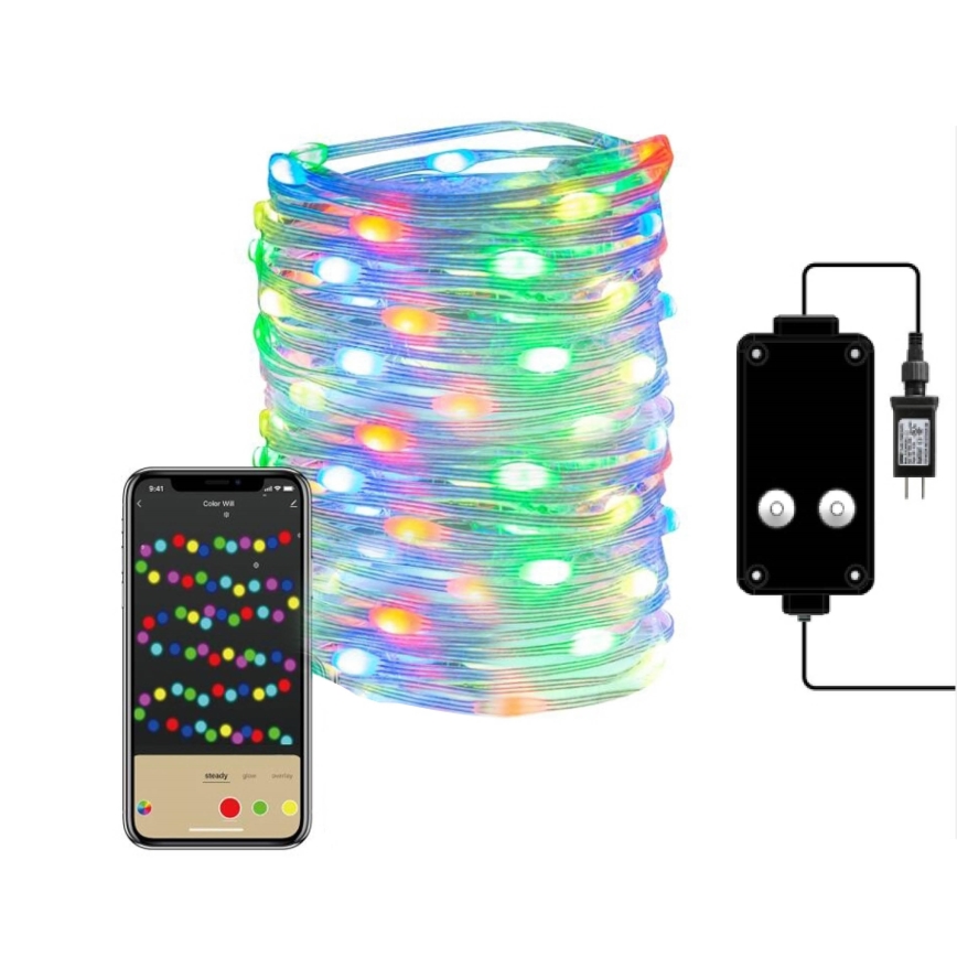 Immax NEO 07736L - LED RGB Dimmable outdoor strip NEO LITE LED/8,4W/230V 16 m IP44 Wi-Fi Tuya