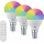 Immax NEO 07745CDO - Set of 3 Dimmable LED RGB+CCT Bulbs E14/6W/230V Wi-Fi + Remote Control