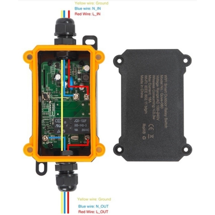 Immax NEO 07746L - Smart outdoor switch NEO LITE 3680W/230V/16A IP68 Wi-Fi Tuya