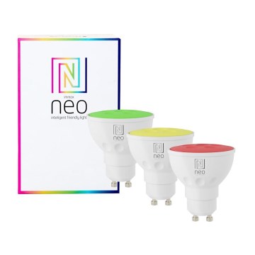 Immax NEO 07777C - SET 3x LED RGB+CCT Dimmable bulb GU10/4,8W/230V Tuya