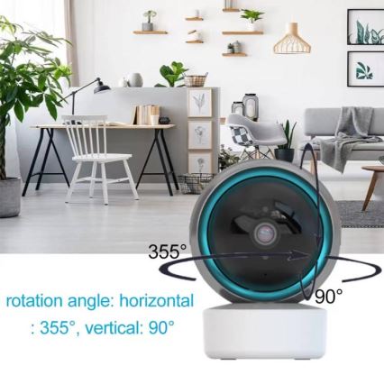 Immax NEO 07781L  - Smart indoor camera with sensor EYE NEO LITE 355° P/T 5MP Wi-Fi Tuya