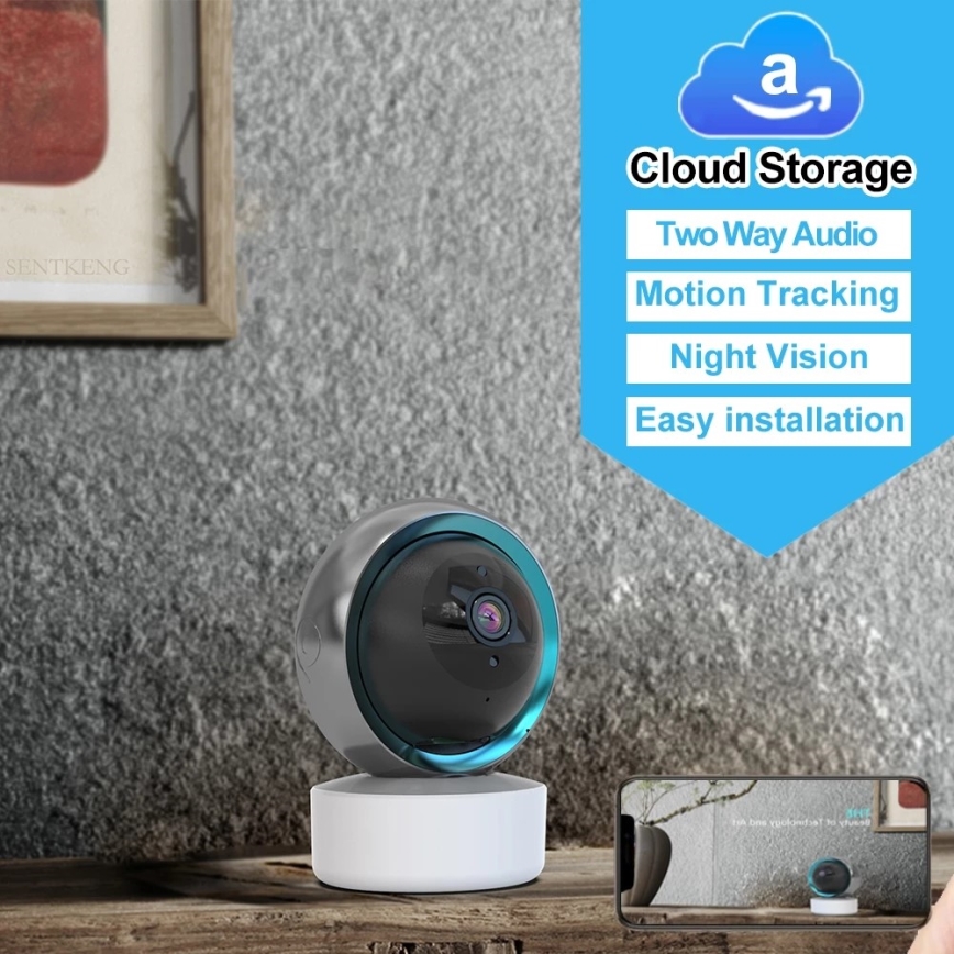 Immax NEO 07781L  - Smart indoor camera with sensor EYE NEO LITE 355° P/T 5MP Wi-Fi Tuya