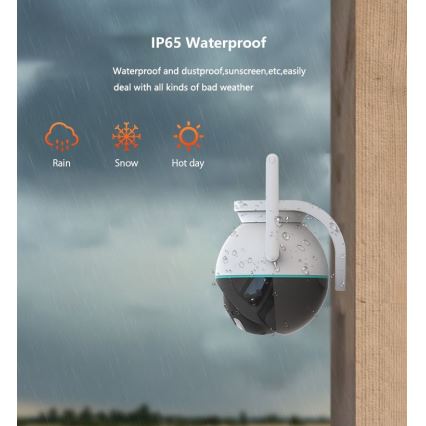 Immax NEO 07782L - Smart outdoor camera with sensor BALL 355° P/T 4MP IP65 Wi-Fi Tuya