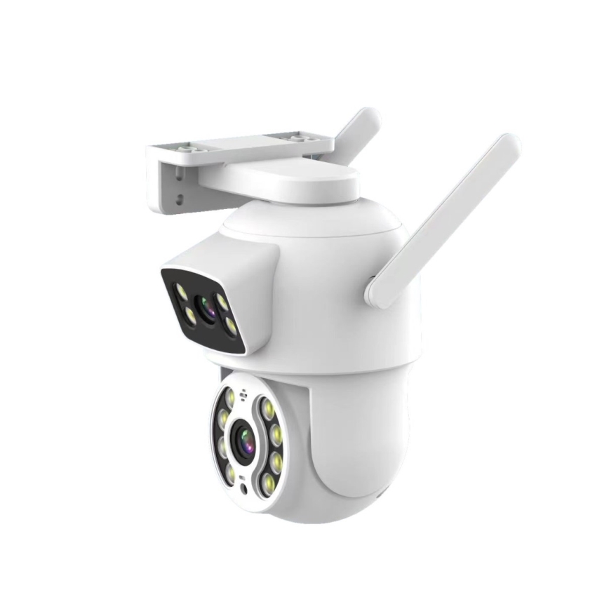 Immax NEO 07783L - Smart outdoor camera with sensor DOUBLE 355° P/T 2x2MP IP65 Wi-Fi Tuya