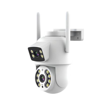 Immax NEO 07783L - Smart outdoor camera with sensor DOUBLE 355° P/T 2x2MP IP65 Wi-Fi Tuya