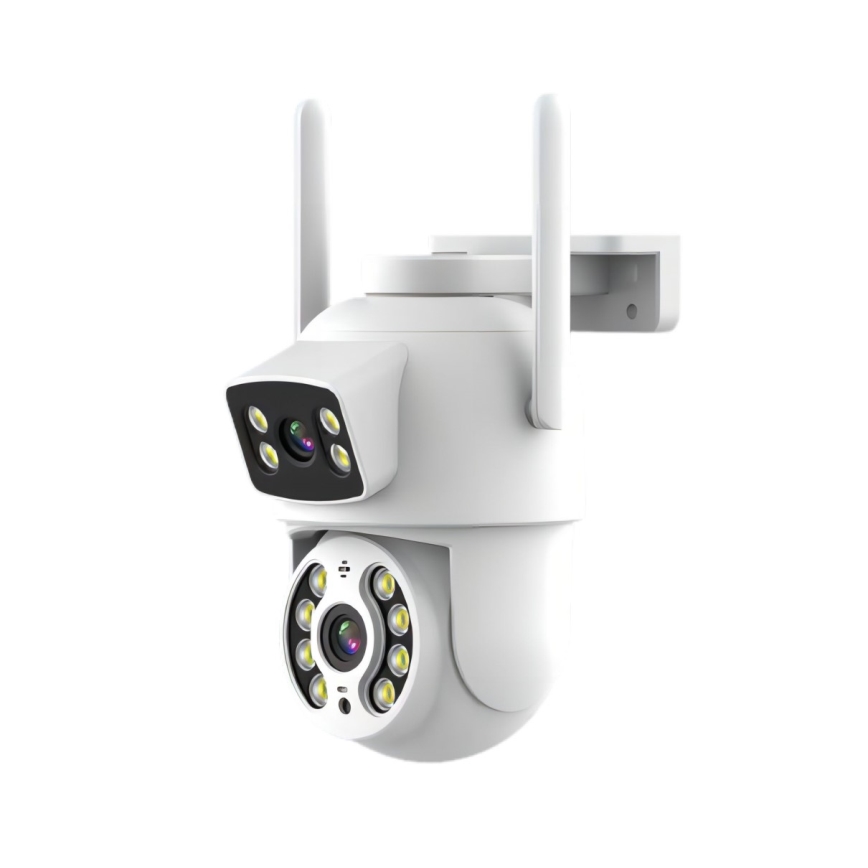 Immax NEO 07783L - Smart outdoor camera with sensor DOUBLE 355° P/T 2x2MP IP65 Wi-Fi Tuya
