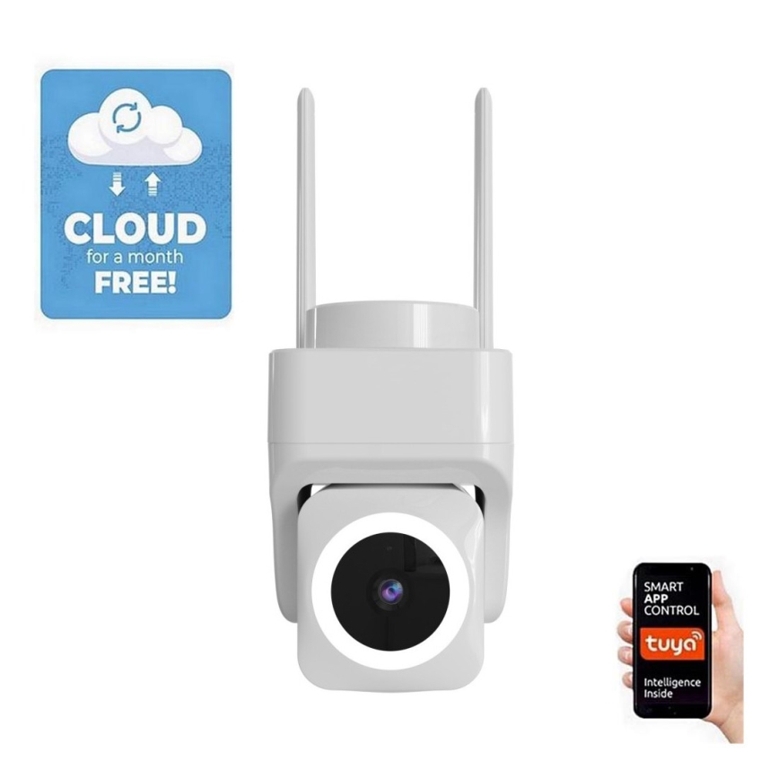 Immax NEO 07793L - Smart outdoor camera with sensor CUBE 4MP 5V IP65 Wi-Fi Tuya
