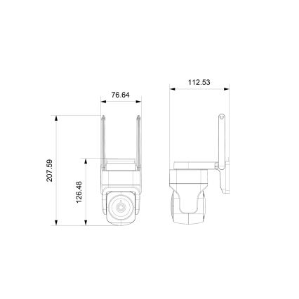 Immax NEO 07793L - Smart outdoor camera with sensor CUBE 4MP 5V IP65 Wi-Fi Tuya