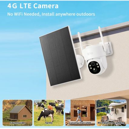 Immax NEO 07804L - Smart outdoor solar camera with sensor 9000 mAh Wi-Fi Tuya IP65