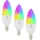 Immax NEO 07808C - Set of 3 RGB+CCT Dimmable LED Bulbs E14/4.8W/230V