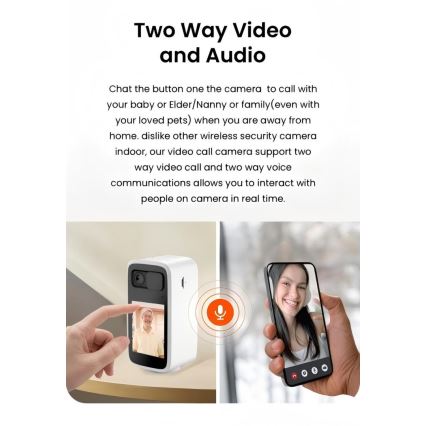 Immax NEO 07814L - Smart indoor camera with high-resolution 4 MP sensor, 5V power supply and Wi-Fi