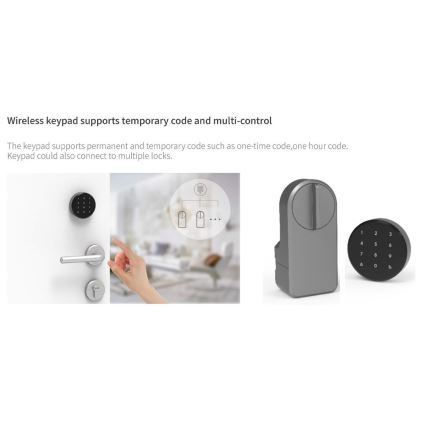 Immax NEO 07815L - Smart door lock with keypad 4xAA + 2xAA