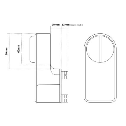 Immax NEO 07815L - Smart door lock with keypad 4xAA + 2xAA
