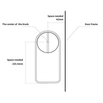Immax NEO 07815L - Smart door lock with keypad 4xAA + 2xAA