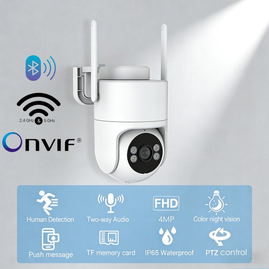 Immax NEO 07819L - Smart outdoor camera with 4 MP sensor, 5V, IP65, Wi-Fi