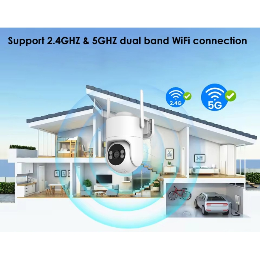 Immax NEO 07819L - Smart outdoor camera with 4 MP sensor, 5V, IP65, Wi-Fi