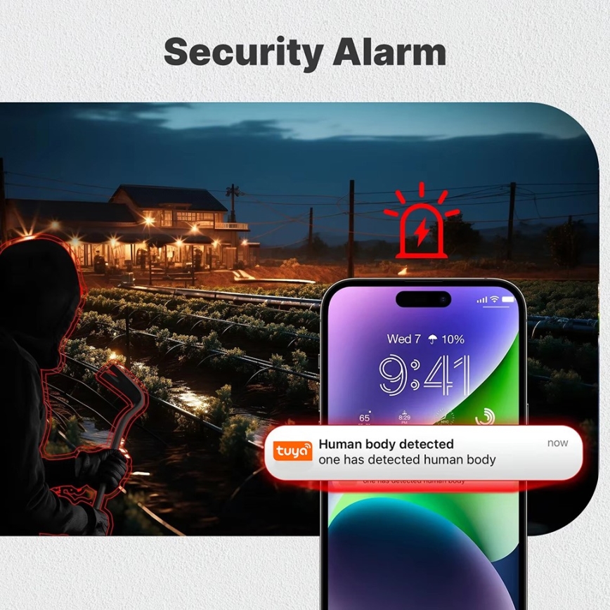 Immax NEO 07820L - Smart Outdoor Solar Camera with Sensor, 6000 mAh Battery, IP65