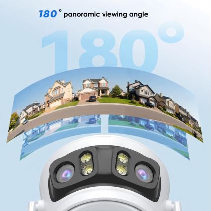 Immax NEO 07823L - Smart outdoor camera with three 2MP sensors, 5V power, Wi-Fi