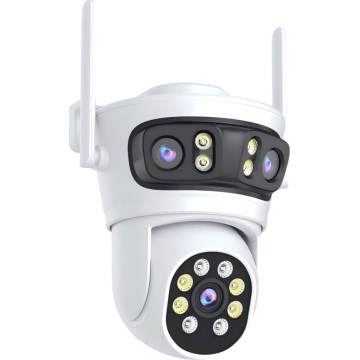 Immax NEO 07823L - Smart outdoor camera with triple 2MP sensors, 5V, Tuya Wi‑Fi