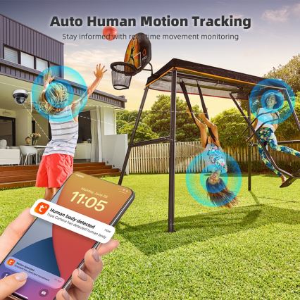 Immax NEO 07825L - Smart outdoor camera with DOME sensor, 5MP, 230V, IP66, TUYA, Wi-Fi