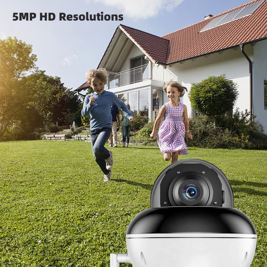 Immax NEO 07825L - Smart outdoor camera with DOME sensor, 5MP, 230V, IP66, TUYA, Wi-Fi