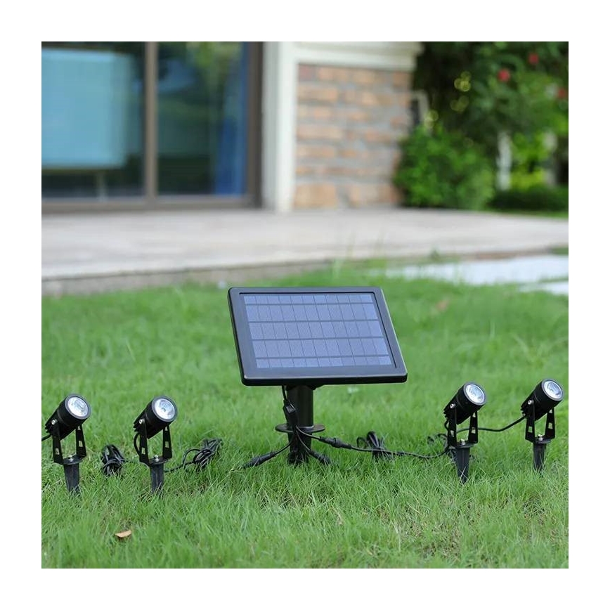 Immax NEO 07903L - LED RGB Dimmable solar light REFLECTORES 4xLED/1W/5,5V IP65 Tuya